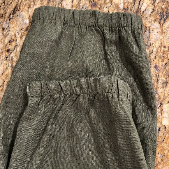 IXIMO Tapered Pants Linen Drawstring Back Elastic Waist Pants Size XL - Picture 5 of 11